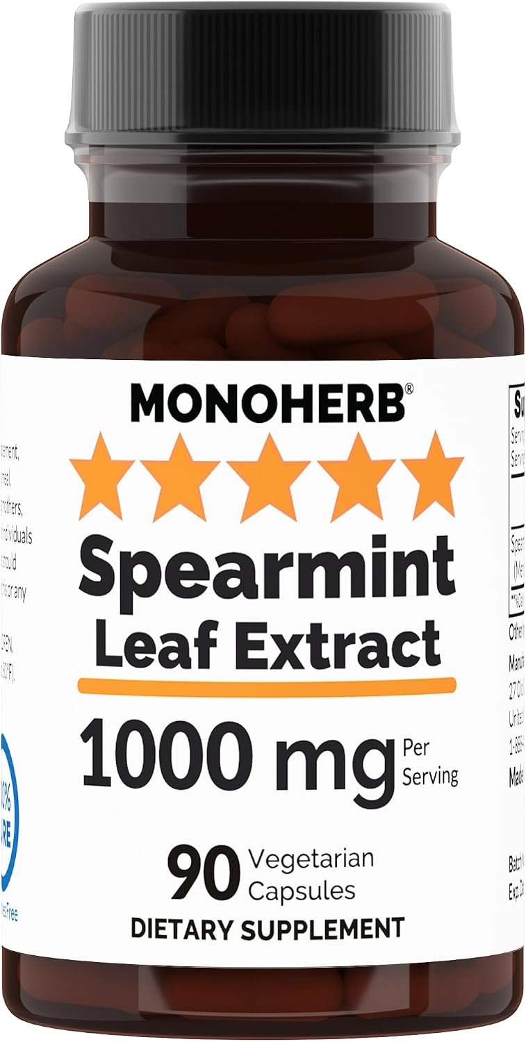 MONOHERB Spearmint Leaf Extract 1000 mg – 90 Veg Capsules