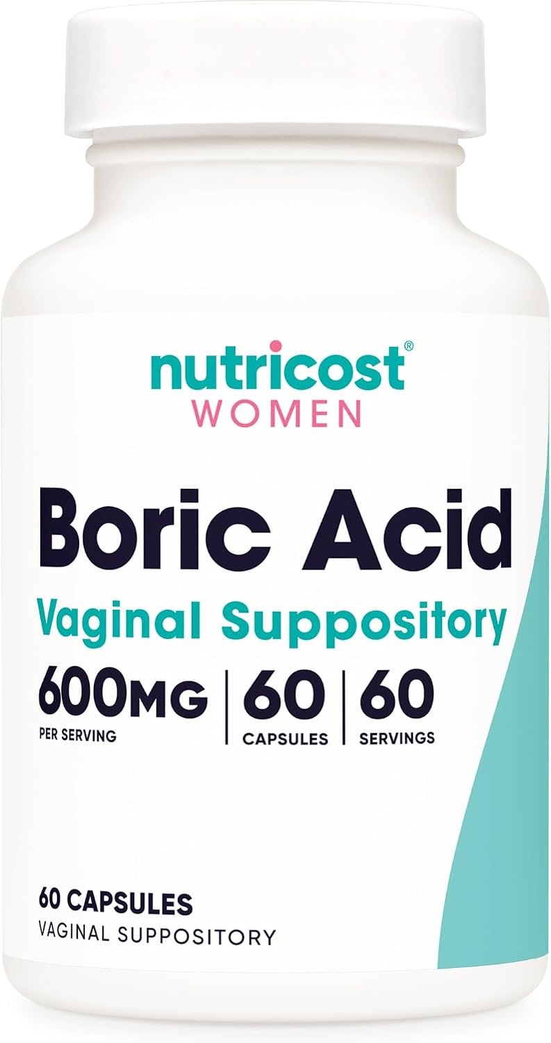 Nutricost Boric Acid (600mg) 60 Capsules GMO-Free