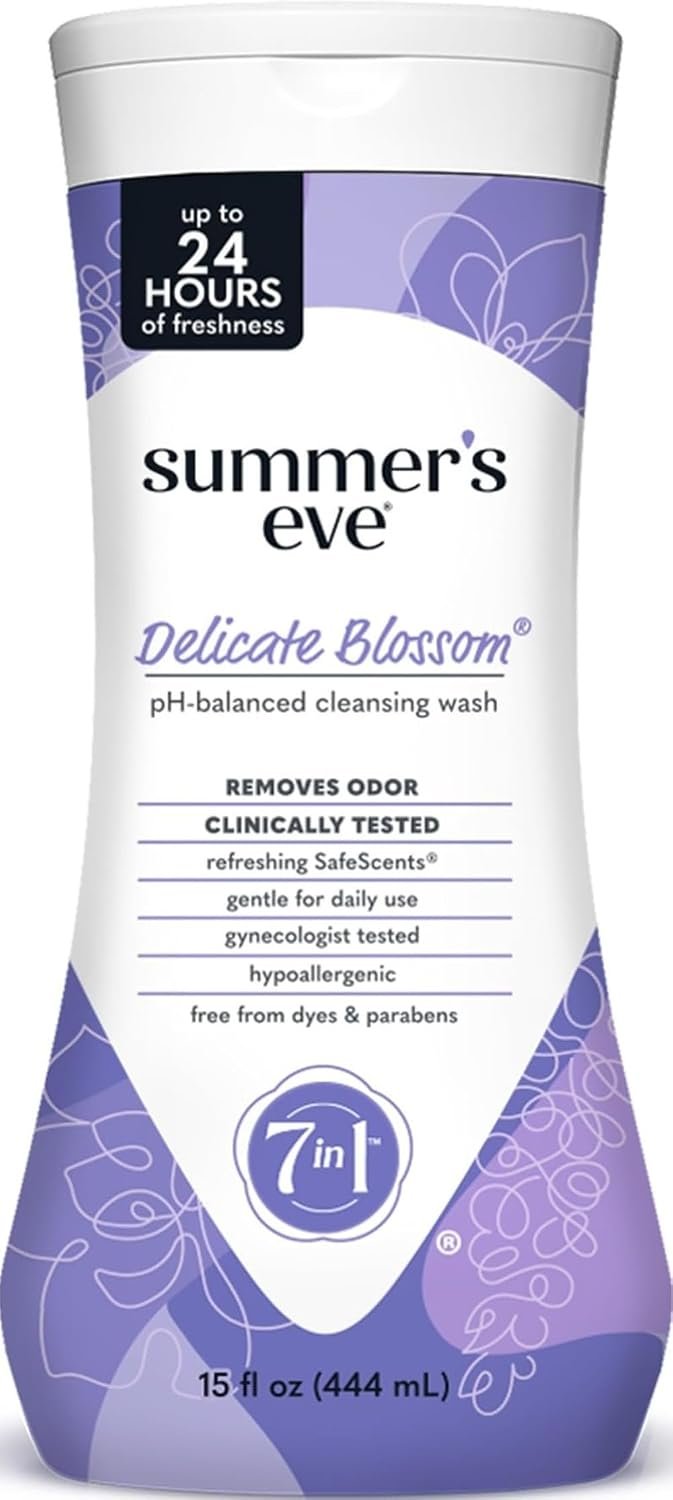 Summer’s Eve All-Over Daily Feminine Wash, Delicate Blossom, 15 Fl Oz