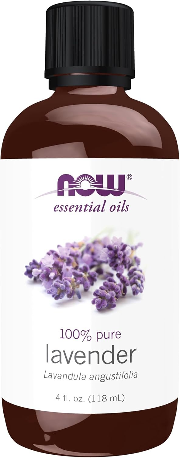 NOW Essential Oils, Lavender Oil, Steam Distilled, Undiluted, 4 fl. oz