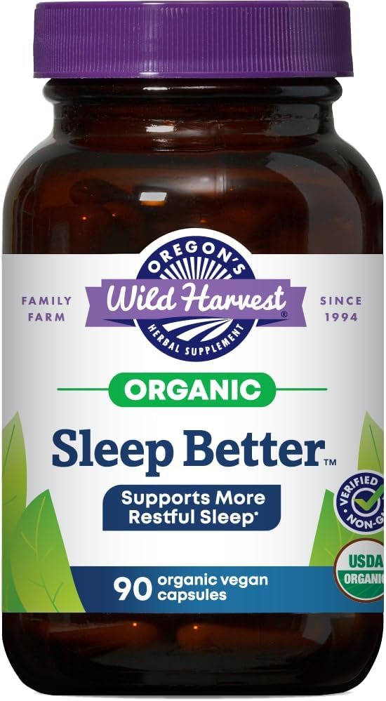 Oregon’s Wild Harvest Sleep Better Organic Supplement, 90 Count