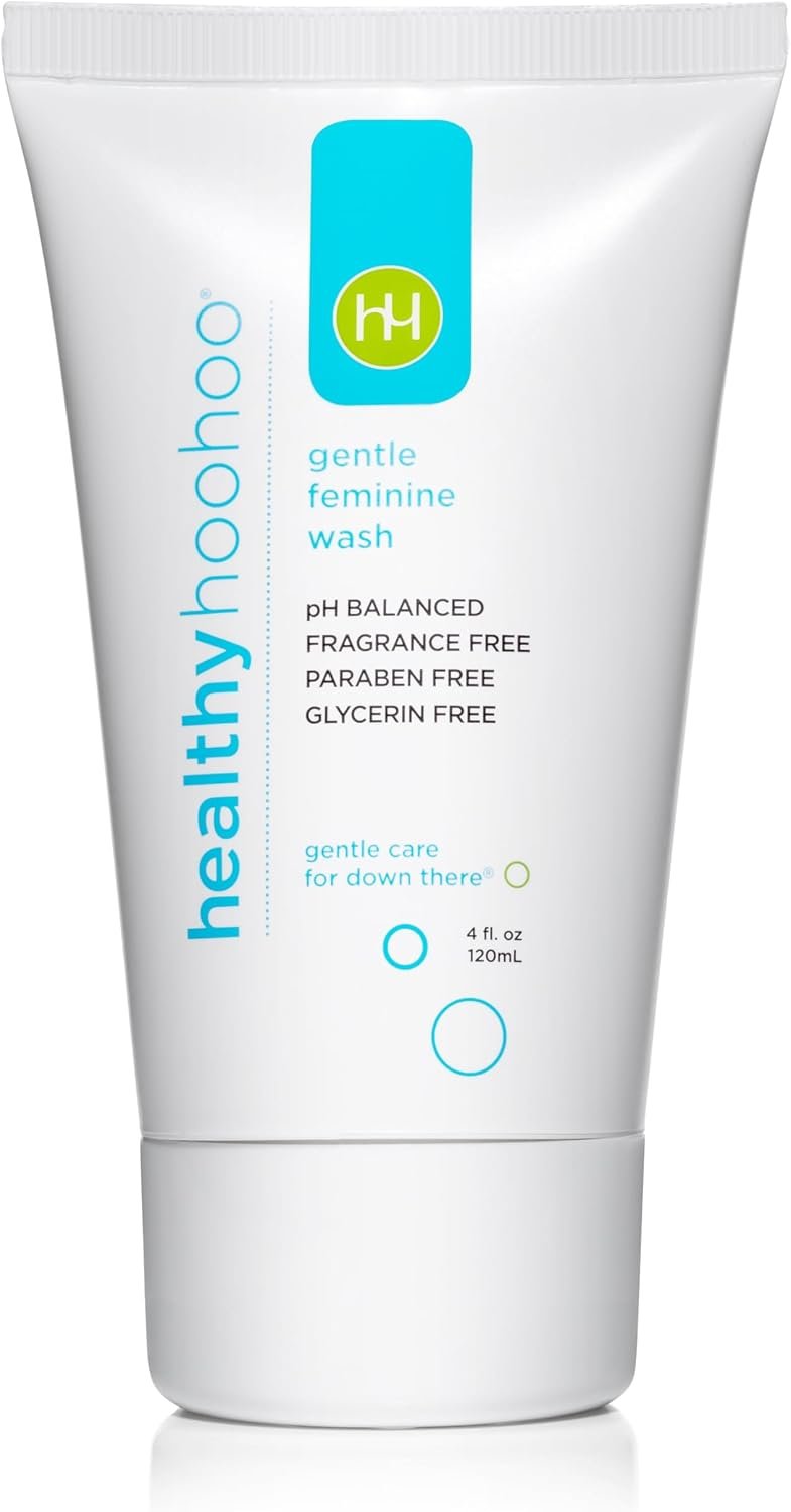 Gentle Feminine Wash for Women, pH Balanced Vulva Cleanser for Sensitive Skin, Plant Based Natural Hygiene, Unscented Vaginal Soap, Paraben and Glycerin Free (4 fl oz)