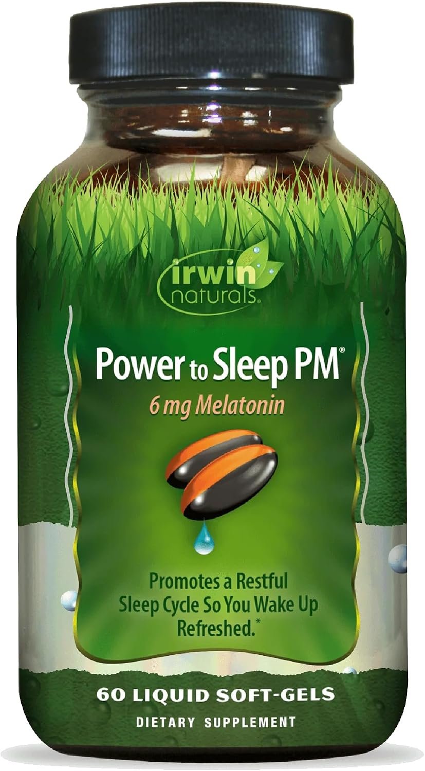 Irwin Naturals Power to Sleep PM 6mg Melatonin | 60 Softgels