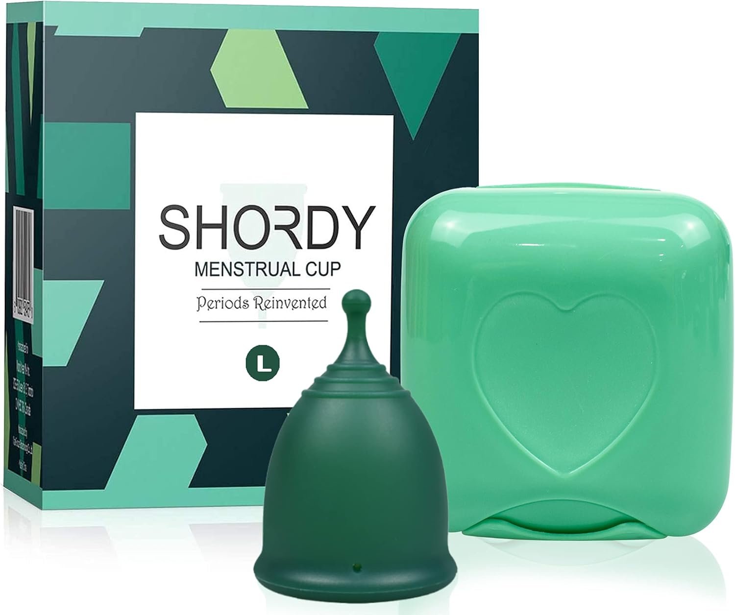 SHORDY Large Menstrual Cups for Postpartum Women Over 30 Heavy Flow | Medical Grade Silicone Period Cup, Feminine Hygiene, Tampon & Disc Alternative, 12-Hour Leak-Free Protection, Copa Menstrual