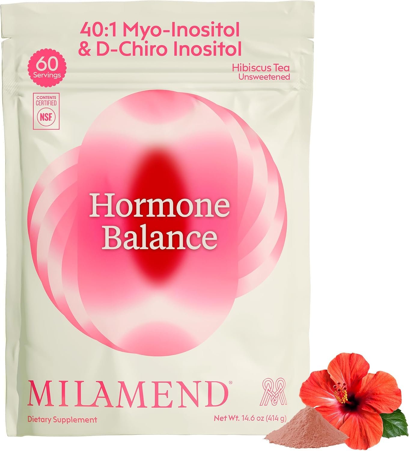 40:1 Inositol Powder Multi-Nutrient Women’s Hormonal Supplement Drink Mix | 40:1 Myo-Inositol & D-Chiro Inositol, Women’s Daily Drink Mix, Vegan & Gluten-Free