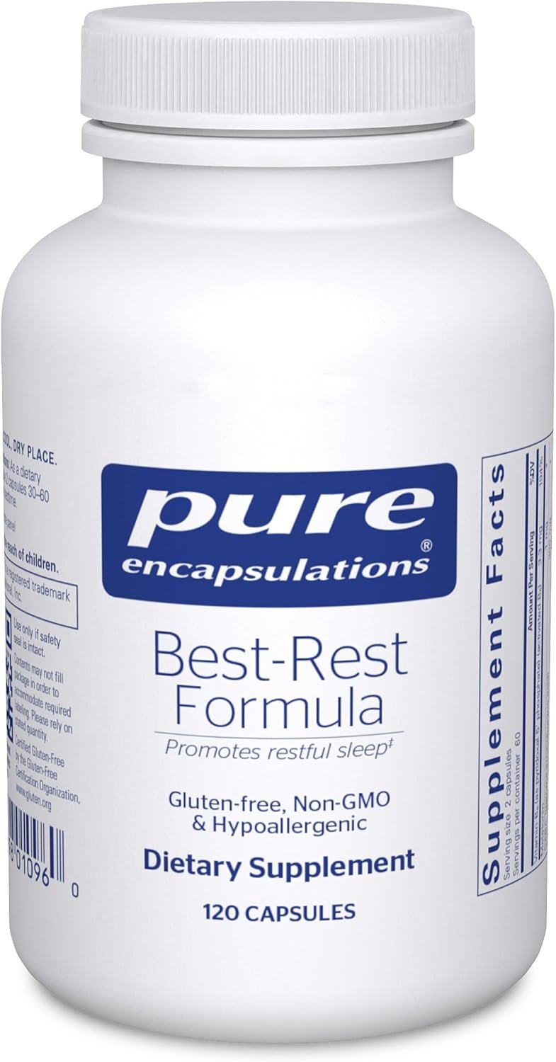 Pure Encapsulations Best-Rest Formula, 120 Capsules | Supports Restful Sleep, for Relaxation*, Restful Sleep Supplement, Non-GMO and Vegan