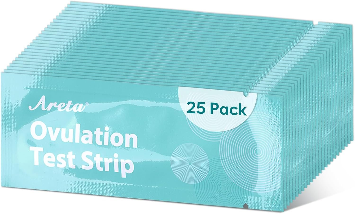 Areta Ovulation Test Strips Kit, 25-Count LH Tests Kit | At-Home Ovulation Tracking; Convenient LH Testing; Expiration Date 11/17/2026