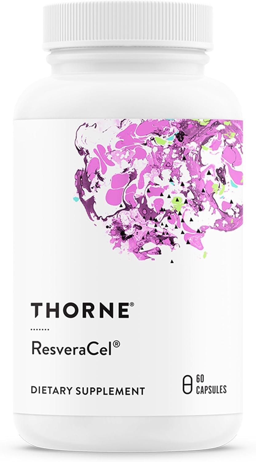 THORNE ResveraCel, NR, Quercetin, Resveratrol & Betaine, 60 Capsules