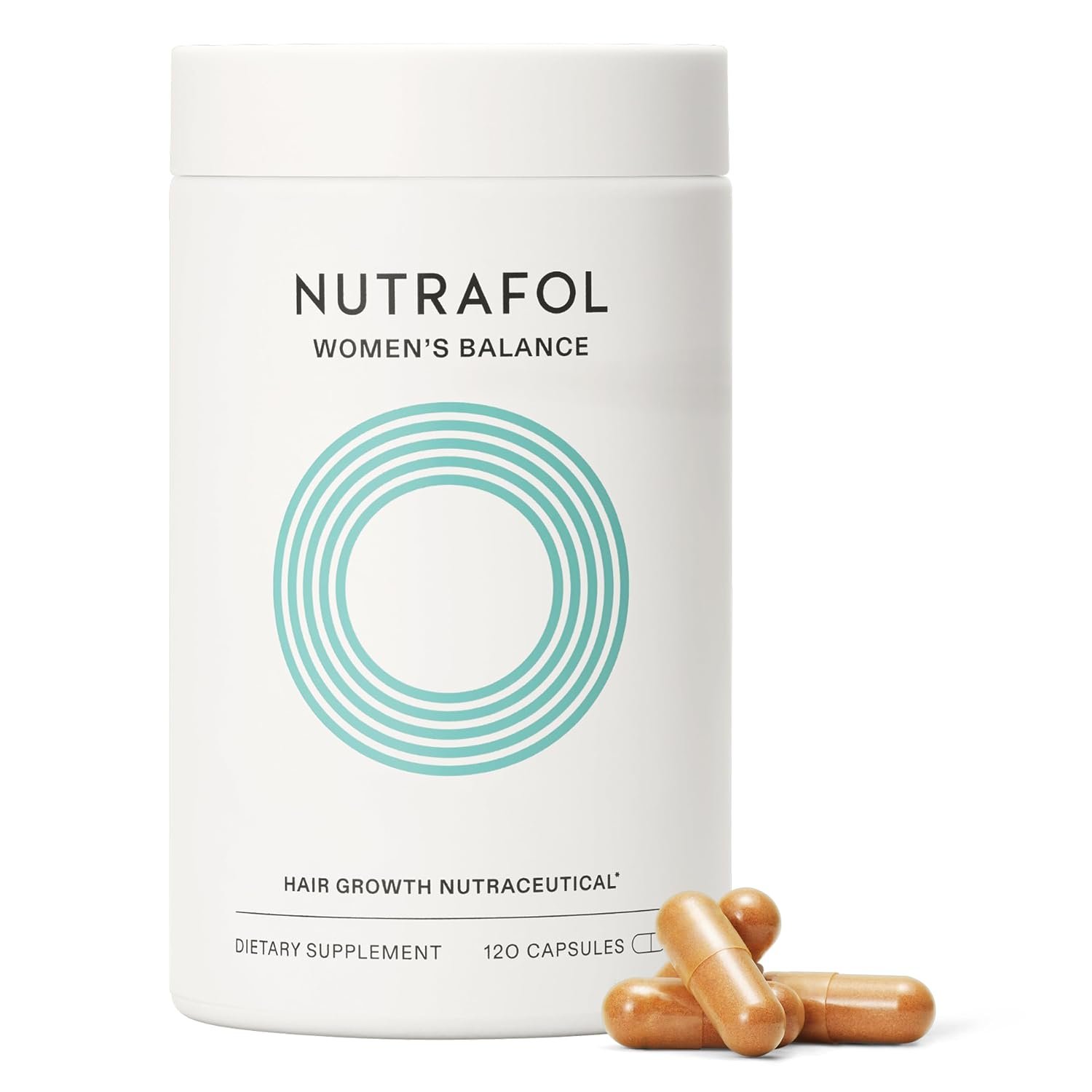 Nutrafol Women’s Balance Hair Growth Supplements, Age 45+, 1-Month Bottle | #1 Dermatologist-Recommended Hair Growth Supplement Brand, Clinically Tested for Visibly Thicker Hair and Scalp Coverage