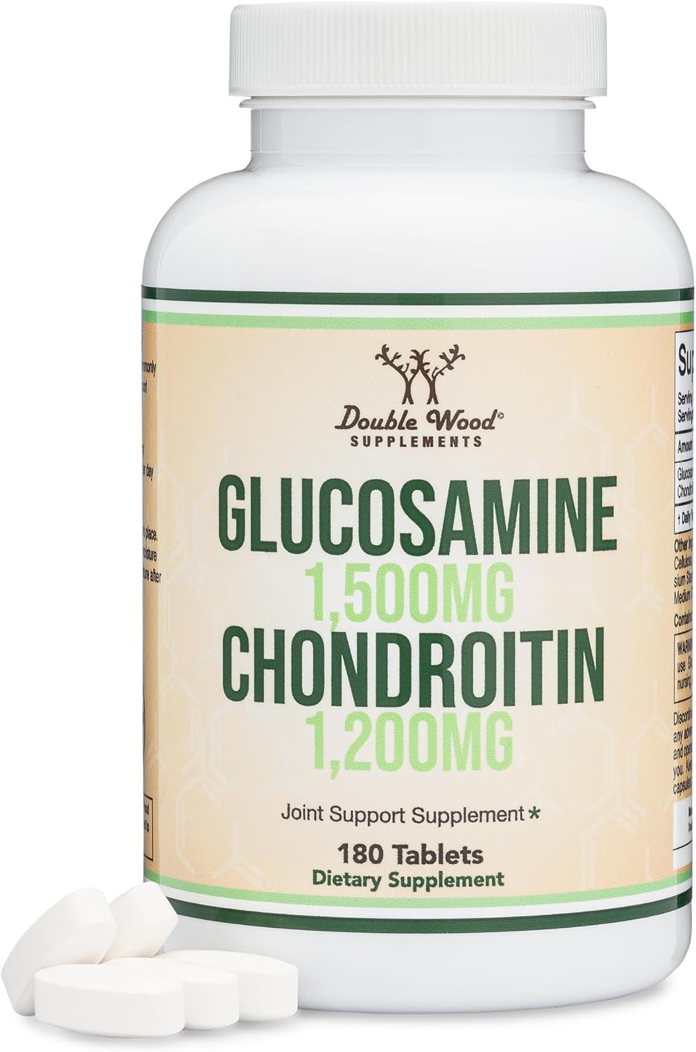 Glucosamine Chondroitin Sulfate, Joint Comfort, MSM-Free, 180 Tablets