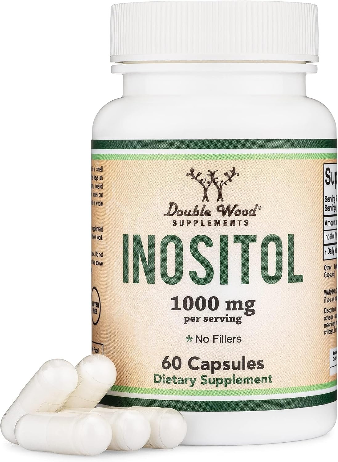 Myo-Inositol 1,000mg, Hormonal Balance, Mood + Craving Support, 60 Capsules