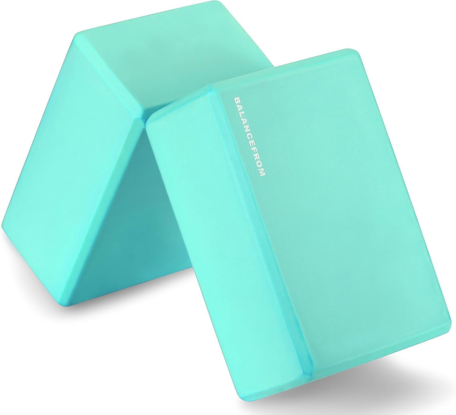 Fitvids Set of 2 High Density Yoga Blocks, 9″x6″x4″ Each