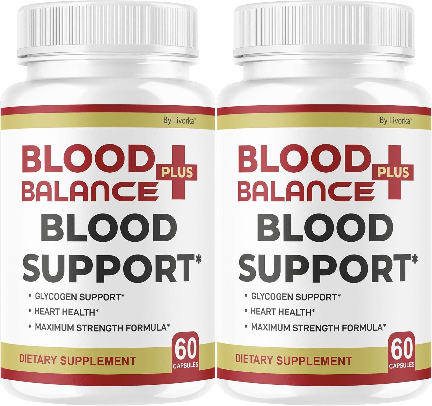 (2 Pack) BloodBalance Plus Capsules – Official BloodBalance Plus Support Supplement Premium Pills All Natural Advanced Formula Multivitamin for Overall Health & Wellness, 120 Capsules for 2 Months