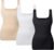 EUYZOU Women’s Tummy Control Shapewear Tank Tops Seamless Square Neck Compression Tops Slimming Body Shaper Camisole
