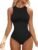 Women’s Tummy Control Shapewear Bodysuit High Neck Seamless Body Shaper Sleeveless Racerback Thong Body Suit Tank