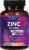 Zinc Supplements 40mg – High Potency Immune Support & Antioxidant Supplement – Best Zinc Supplement for Skin Health & Immune System Support, for Women & Men, Gluten Free, Bottled in USA – 60 Tablets