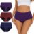 Allbase Incontinence Underwear for Women High Absorbency Period Panties Ladies Leakproof Protective Menstrual Postpartum Bladder Control Washable Cotton Briefs Multipack