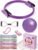Pilates Ring and Ball Set with Video Tutorials, 10-in-1 Home Pilates Kit | Complete beginner-friendly workout kit for women to tone, strengthen and improve flexibility, balance and core at home