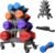 4/5-Tier Dumbbell Rack Stand with Wheels, A-Frame Weight Storage Organizer for Home Gym, Heavy Gauge Steel Fitness Rack Keeps Weights Organized & Easy Rolling (Rack Only)