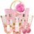 Spa Luxetique Rose 10pc Gift Baskets for Women Spa Gift Set | Gift for Women, Bath Sets, Spa Gift Basket for Women, Gifts for Her, Self Care Gift, Bridal Shower Gifts, Tote Bag