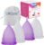 Croing Reusable Menstrual Cup Set of 4, Period Cup, 2 pcs Small and 2 pcs Large (Purple and White)