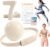 Pilates Ring Set, Pilates Essential Kit with Pilates Ring and Ball, 2.2lb *2 Ergonomic 7-Shaped Dumbbells, Portable Bag & Training Poster, at Home Workouts Pilates Sets for Women