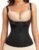 GYDEK Waist Trainer Vest for Women, Neoprene Tummy Control Shapewear with Adjustable Straps, Sauna Zipper Corset Body Shaper for Workout, Waist Slimmer & Back Support Shapewear Black