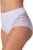 Leonisa High Waisted Invisible Tummy Control Shapewear for Women – Stripe Lace Ladies Underwear Panties
