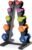 HolaHatha 1, 2 and 3 lb Neoprene Dumbbell Strength Training Weight Set with Rack