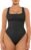 FeelinGirl Bodysuit Seamless Square Neck Tummy Control Shapewear Bodysuit | Square Neckline for Stylish Look, Seamless Material and Light Compression, Breathable and Stretchy for All-Day Comfort