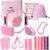 Pilates Kit with Yoga Block, Home Workout Set for Women | Full-Body Toning, High-Resistance Bands, Fiberglass Ring, Beginner’s Guide, Portable Bag, for Home Gym