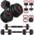 Adjustable Dumbbell, 20/30/40/60/80lbs Dumbbells Set, 4-in-1 Free Weights for Women/Men Workout Equipment Used as Barbell/Kettlebells/Push up Stand for Home Gym