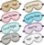 Geyoga 8 Pack Silk Funny Sleep Masks for Women Silky Eye Mask with Adjustable Strap Soft Cute Blackout Blindfold Eye Cover for Women Men Full Night’s Sleep, Travel, Nap, Meditation(Elegant Colors)