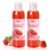 2 PCS Yoni Wash, Natural Feminine Wash for Women Ph Balance, Yoni Body Wash Soap Vaginal Wash Gel for Intimate Moisturizing Deodorant Remove Odor, Strawberry Scent