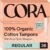 Cora Organic Cotton Tampons (36 Regular Tampons)