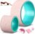 Arrowbash 5-in-1 Pink Yoga Wheel Set Back Stretcher Wheel Deep Tissue Massage Foam Roller Trigger Point Relieve Ball, Resistance Loop Exercise Bands Massage Roller for Deep Tissue Yoga Beginner Gift