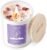 AOOVOO Lavender Scented Candles for Women – Aromatherapy Candle with Crystals Inside, 7oz Soy Candles for Home Scented, Birthday Gifts Mothers Day Candle for Women Mom