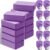 Outus 10 Sets Yoga Blocks and Straps Non-Slip EVA Foam Blocks with Metal D Ring Straps for Gym Exercise and Workout