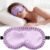 Silk Sleep Mask for Women, 100% Mulberry Silk Eye Mask for Sleeping | All-Silk Filled Blindfold, Adjustable Elastic Strap with Elegant Wave Trim, 100% Blackout Eye Cover, Travel & Gift (Purple)