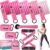 Ayombo Resistance Bands with Handles for Women, 150LBS Exercise Bands Set for Physical Therapy Yoga Pilates, 5 Level Workout Bands for Working Out with Door Anchor, Home Gym Fitness Equipment