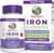 MaryRuth’s Iron Gummies for 14+ with Vitamin C for Absorption | Sugar Free | Gummy Iron Supplement + VIT C | Energy Metabolism | Cellular Health | Immune Support | Vegan | Non-GMO | 60 Count