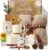11pcs Spa Gift Baskets for Women, Sunflower Self Care Set, Brown