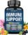 Immune Support Supplement with Vitamin C, D3, Zinc, Echinacea, Elderberry | 12 in 1 Complex – Immune Defend for Men & Women, Non-GMO, Gluten-Free, Vegan, USA Lab Tested