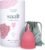 Saalt Menstrual Cup, Reusable Period Cup with Carry Bag | Comfortable Reusable Menstrual Cup with Leak-Free Protection Up to 12 Hours, BPA and Latex Free, Regular, Himalayan Pink