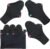 wegreeco Charcoal Reusable Menstrual Pads – Reusable Sanitary Pads | Reusable Panty Liners | Soft Cloth Menstrual – 6 Pack with 1 Cloth Mini Wet Bag (X-Large, Black)