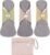 Langsprit Cotton Reusable Period Pads for Women, Washable Pads Menstrual, Regular Absorbency Cotton Cloth Menstrual Pads 3pcs Set with Mini Wet Bag, Suitable for Menstrual Period