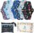 PHOGARY Reusable Menstrual Pads, Bamboo Cloth Pads for Heavy Flow with Wet Bag, Large Sanitary Pad Set with Wings for Women, Washable Overnight Cloth Panty Liners Period(7 in 1, Style G)