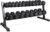 CAP 280 LB, 550 LB, 1200 LB Dumbbell Set with Horizontal 2-3 Tier Rack, Rubber Hex Free Weights, Home Gym Weight Set for Strength Training