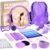 20 Pcs Pilates Ring Set for Women, Magic Circle Pilates Rings 12″ with Resistance Bands, Pilates Kit for Home Workouts, Pilates Equipment for Strength, Toning and Flexibility