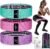 Renoj Resistance Bands for Working Out: 3-Set Professional Exercise Bands for Pilates, Yoga, Home Gym, Booty, Leg Training | Heavy/Medium/Light Fabric Loops for Women Men